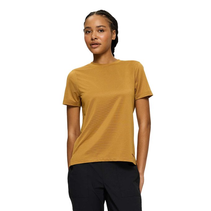 Aktiv kortärmad t-shirt för kvinnor
