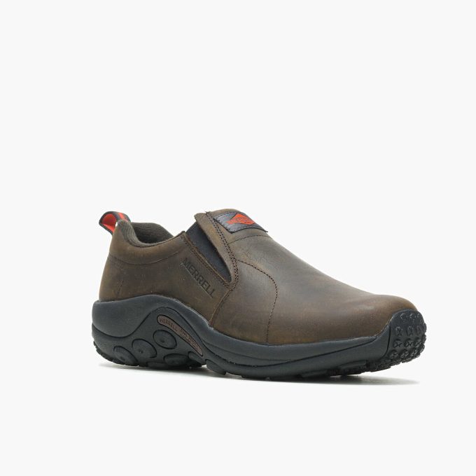 Herr Jungle Moc Leather SR Arbetssko bred bredd