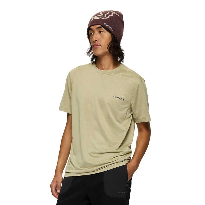 Tech kortärmad t-shirt för män