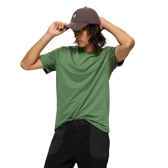 Tech kortärmad t-shirt för män
